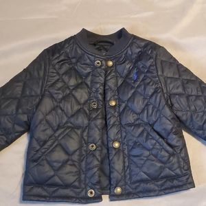 Polo Ralph Lauren Toddler Boys Quilted Jacket, Navy Blue, Size 2T